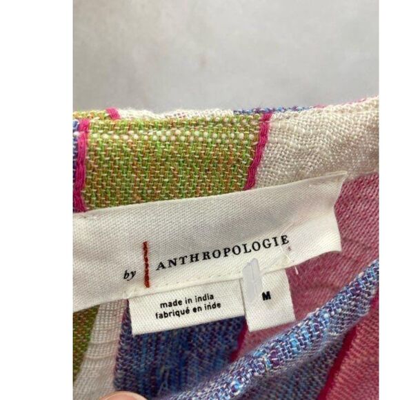 Anthropologie Women's Multicolored Patterned Textured Tank Top - Sz M - Picture 5 of 7